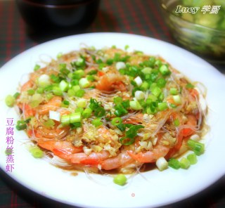Steamed Shrimp with Tofu Vermicelli recipe