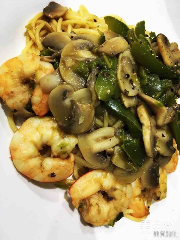 Shrimp and Black Pepper Pasta recipe