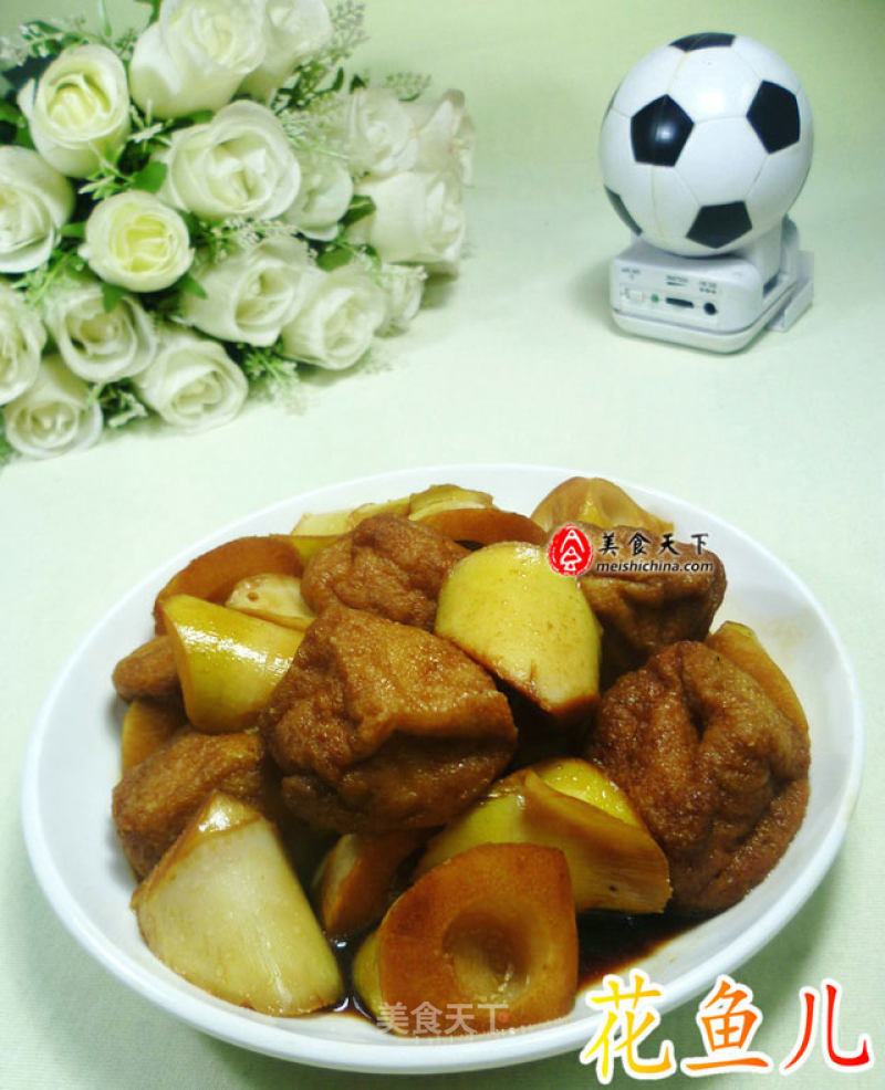 Braised Bamboo Shoots with Tofu in Oil