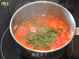 Tomato Seafood Spaghetti recipe