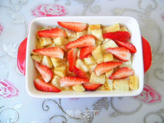 Strawberry Banana Toast Pudding recipe