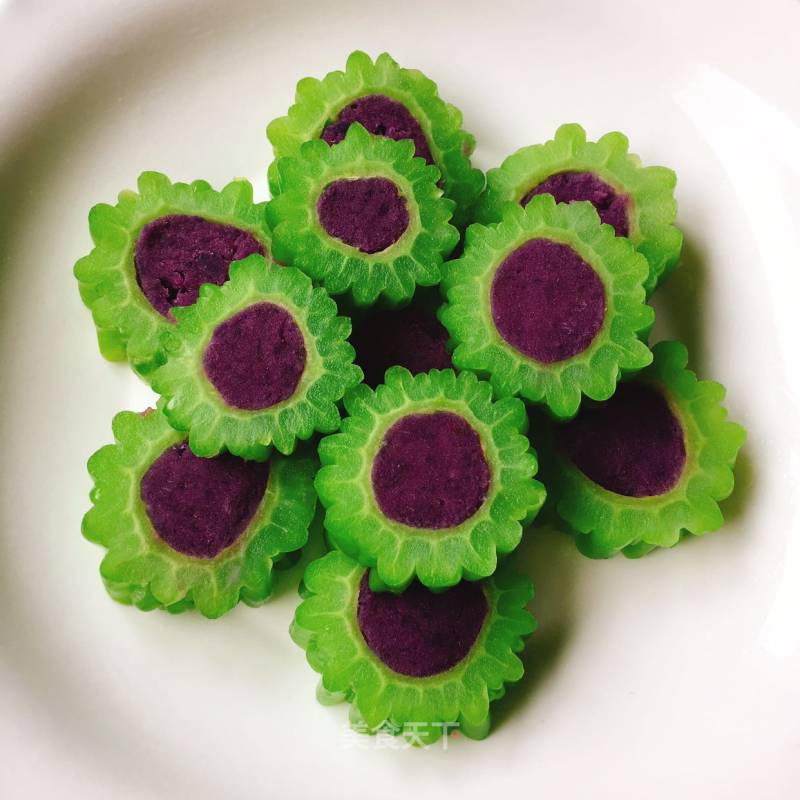 Purple Sweet Potato Bitter Melon Circle recipe