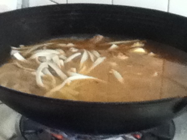 Chicken Nuggets and Stewed Potatoes Wide Noodles recipe