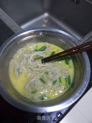 Enoki Mushroom Omelet recipe