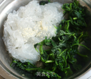 Spinach Vermicelli with Mustard Oil recipe