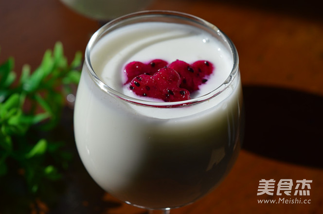 Homemade Dragon Fruit Yogurt recipe