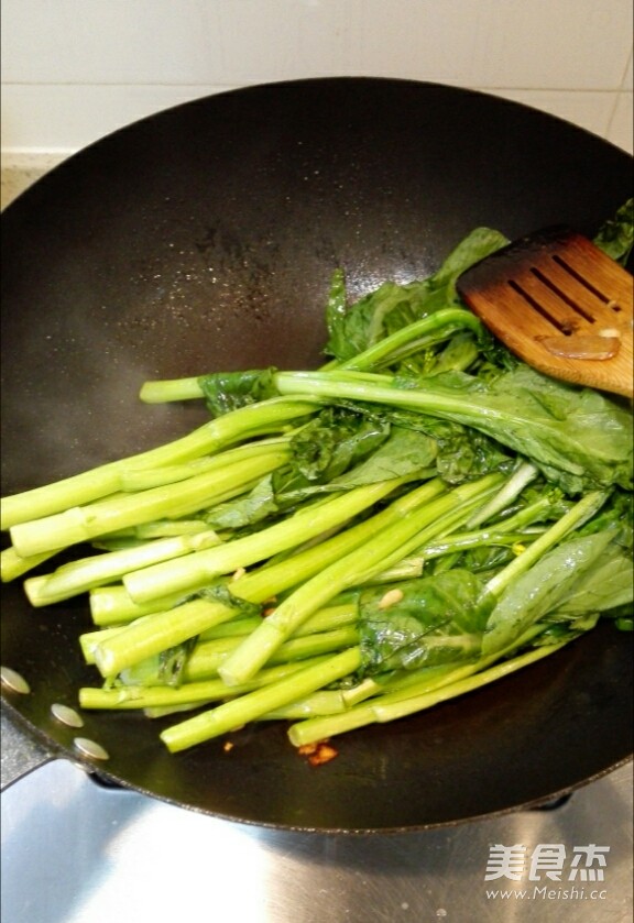 Stir-fried Choy Sum with Bean Paste recipe