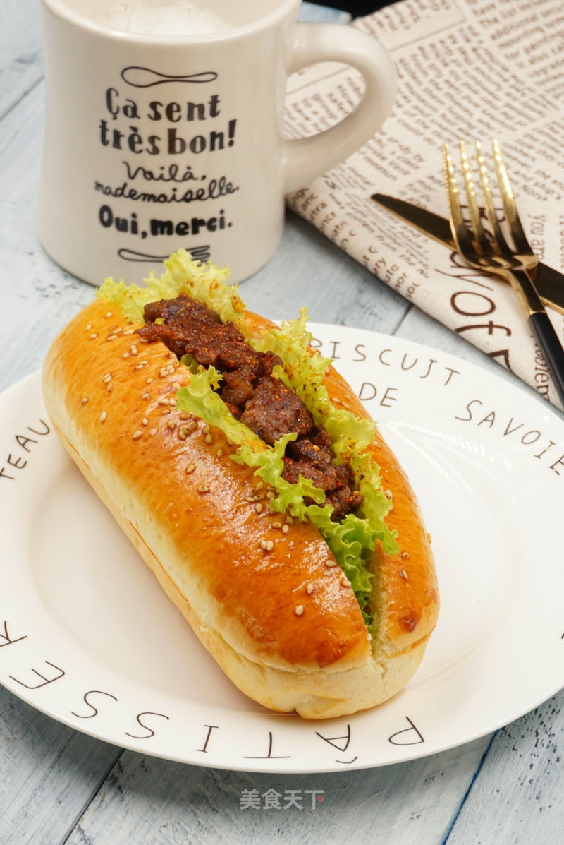 #aca烤明星大赛#beef Hot Dog Bread recipe