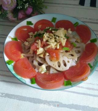 Cold Tomato Lotus Root Slices recipe