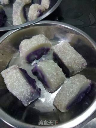 Glutinous Rice Cake (purple Sweet Potato) recipe