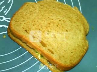 Whole Wheat Sandwich with Chopped Green Onion and Egg recipe