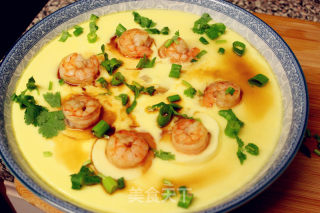 Tofu and Shrimp Egg Custard recipe