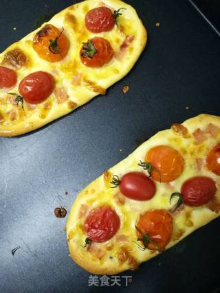 #柏翠大赛#tomato Bacon Focaccia recipe