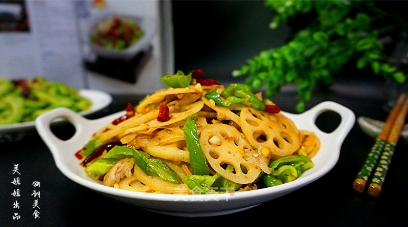 Spicy Fried Lotus Root Slices recipe