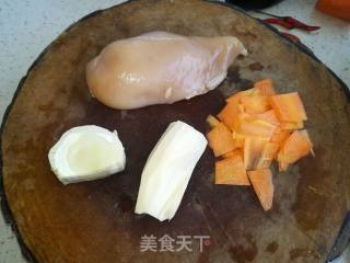 Fried Chicken with Winter Bamboo Shoots recipe