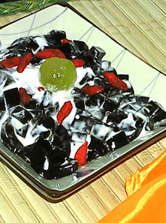 Yogurt Black Jelly recipe