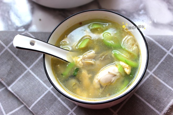 Loofah and Oyster Soup recipe