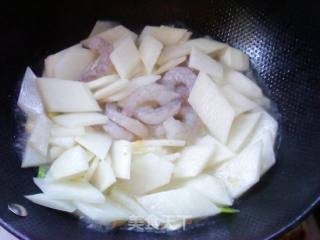 Braised Shrimp with White Radish recipe