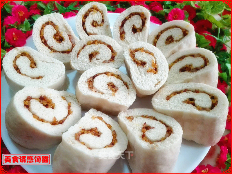 Glutinous Rice Meat Dragon recipe