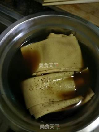 Cold Braised Tofu Skin recipe