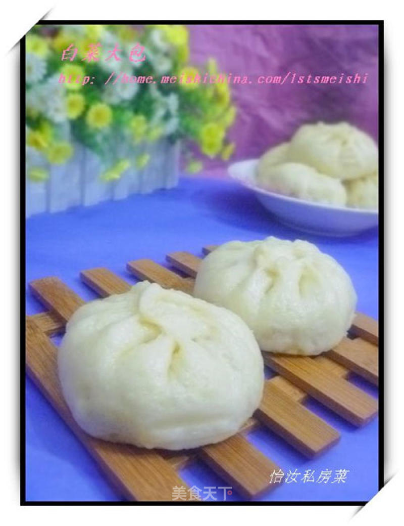 [staple Food Kitchen] Home-style Staple Food---chinese Cabbage Big Buns