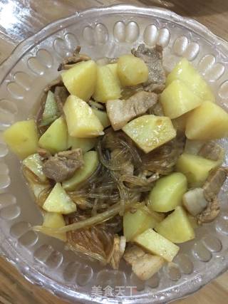 Potatoes and Pork Stewed Vermicelli recipe