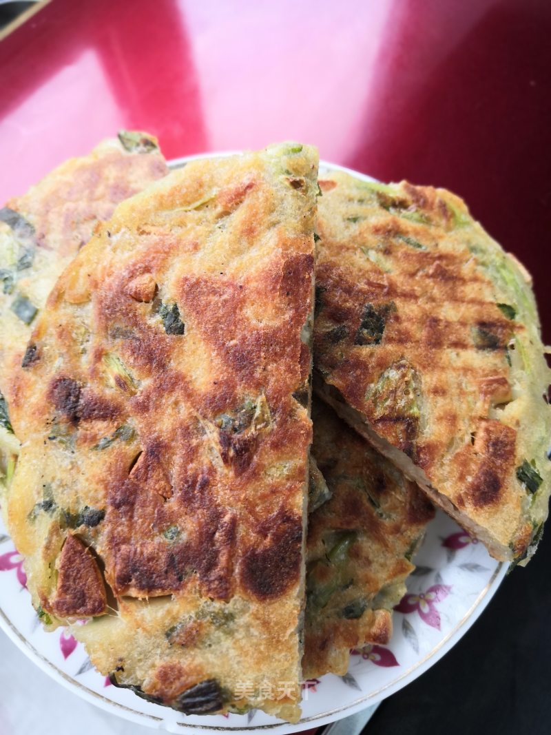 Leftover Steamed Buns Turned into Tortillas with Less Oil and Green Onion recipe