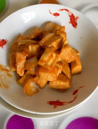 "sweet and Sour Delicacy" Apricot Sauce Tofu recipe