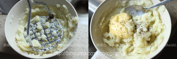 Baked Scallops with Potatoes and Cheese recipe