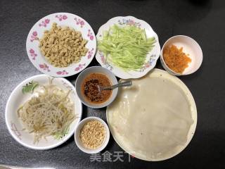 Homemade Roll Noodles with Cold Skin recipe