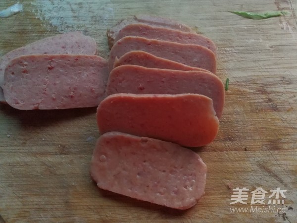 Sesame Banana Luncheon Meat recipe