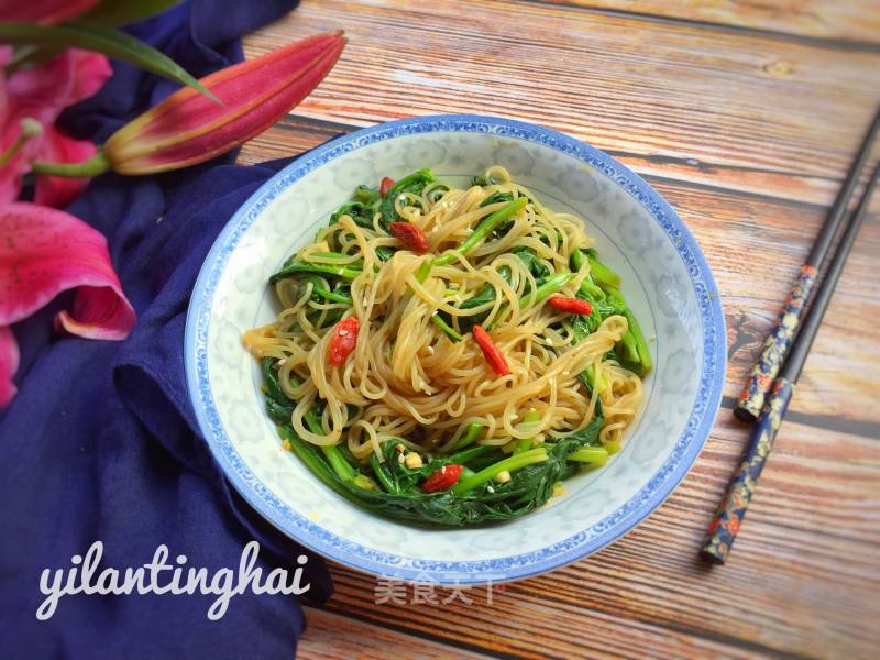 Spinach Mixed Vermicelli recipe