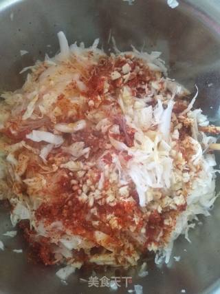 Spicy Cabbage Mixed with Vermicelli recipe