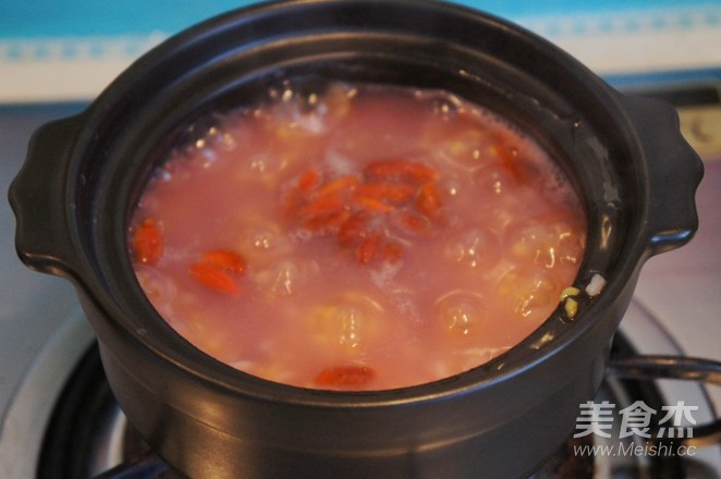 Purple Sweet Potato Two Rice Porridge recipe