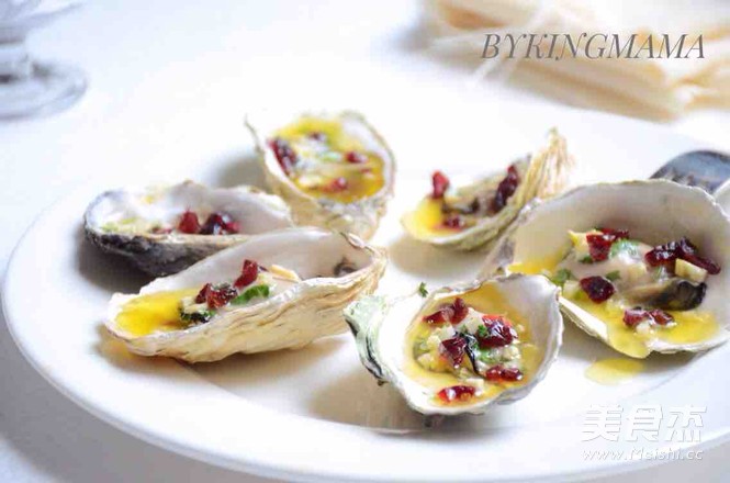 Cranberry Cream Baked Oysters recipe