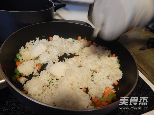 Fried Rice with Minced Meat recipe