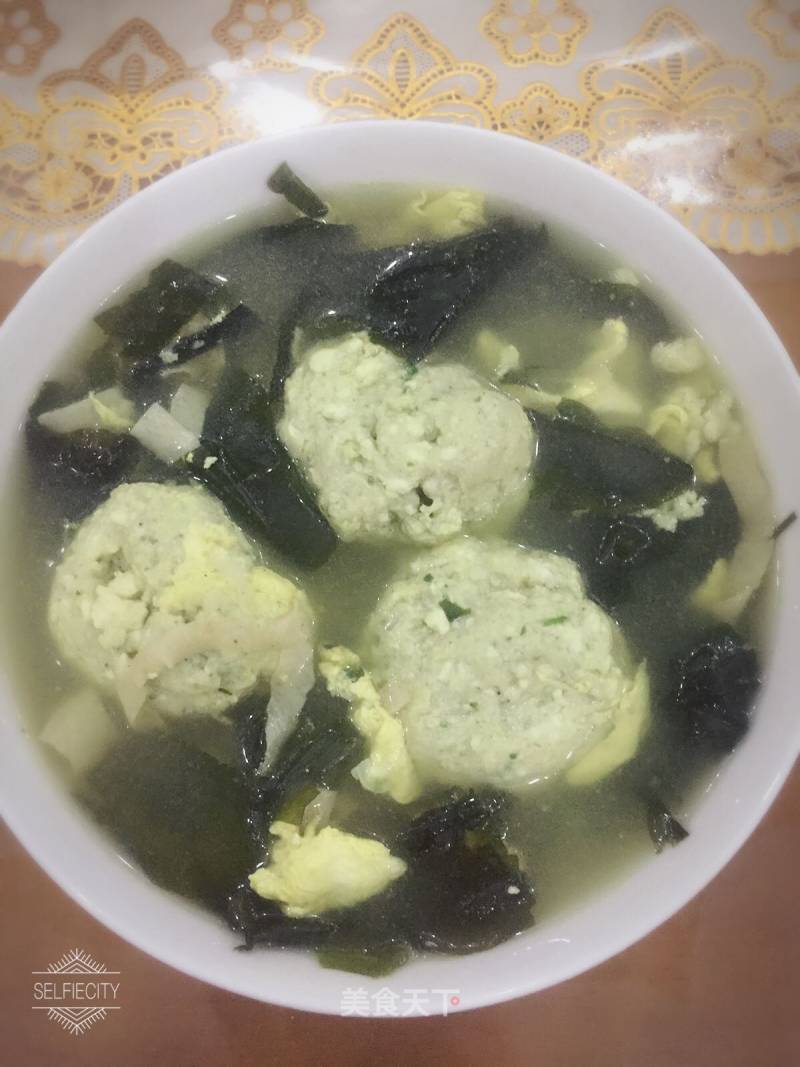 Wakame Tofu Ball Soup recipe