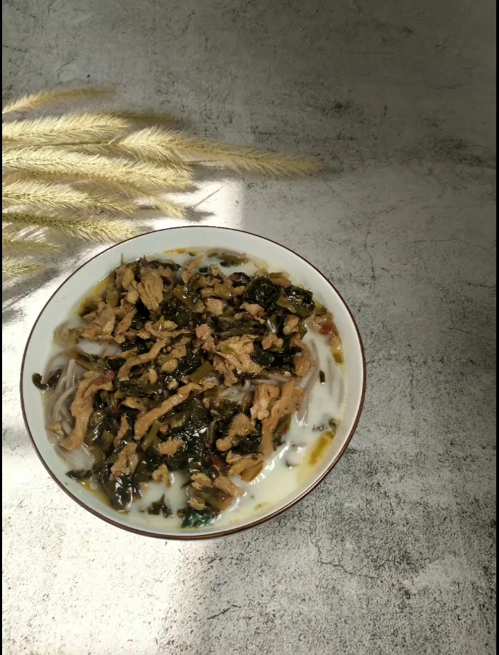 Soba Noodles with Pickled Vegetables and Shredded Pork recipe