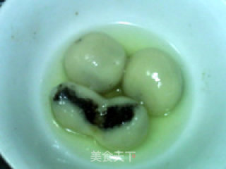 Tangyuan with Tangerine Peel, Tuckahoe and Sesame Seeds recipe