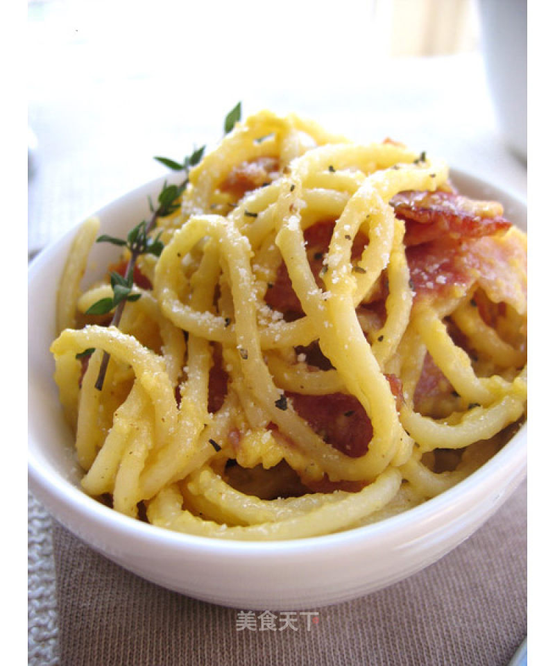 Another Classic of Pasta [bacon Egg Noodles] recipe