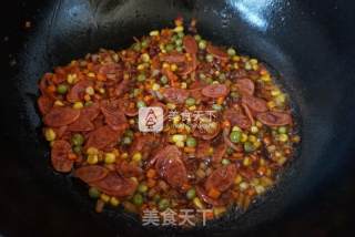 Rice Cooker Sausage and Vegetable Claypot Rice recipe