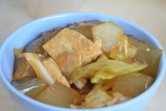 Tofu Stewed with Jelly recipe