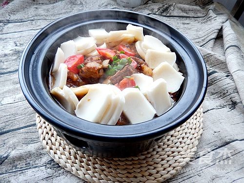 Rice Cake Pork Ribs Claypot recipe