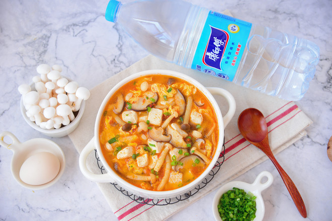 Concentrated Tomato, Mushroom and Tofu Soup recipe