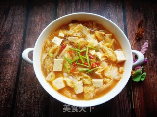 Cabbage Tofu Stewed Vermicelli recipe