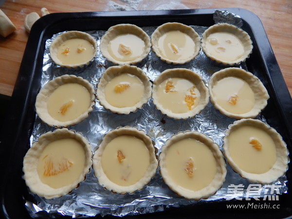 Orange Egg Tart recipe