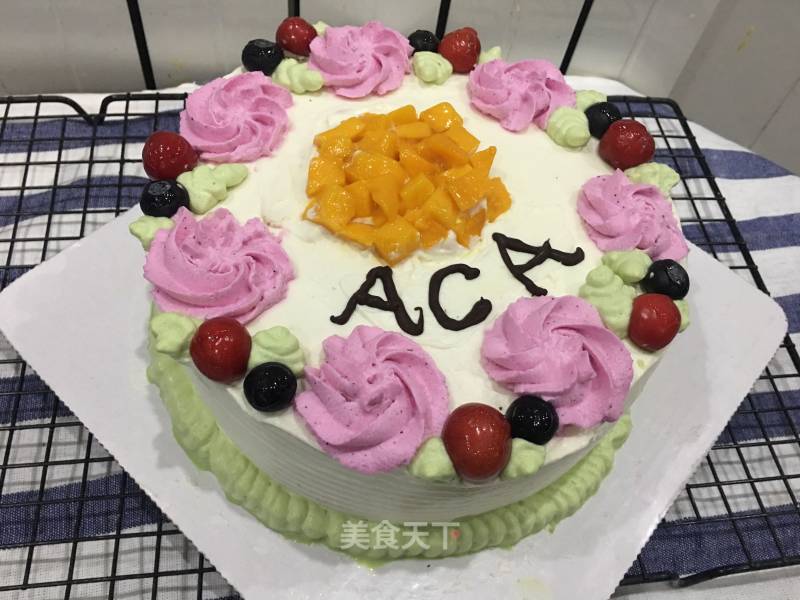 #aca Fourth Session Baking Contest# Making An Erotic Rose Swirl Cake