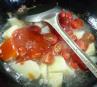 Cherry Tomatoes Potato Chunks recipe