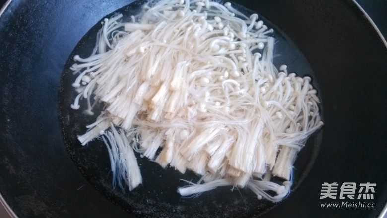 Fungus Enoki Mushroom with Cold Dressing recipe