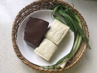 Lamb Blood Stir-fried Tofu recipe